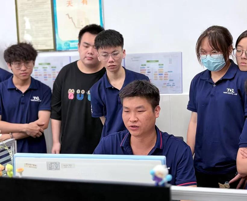 Dental case review before production